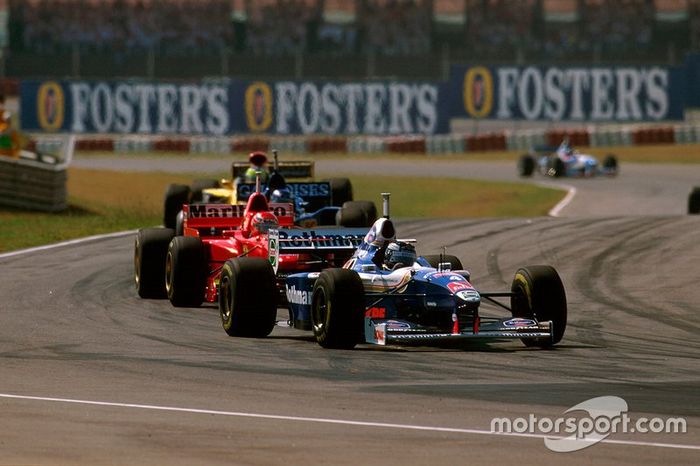 Heinz-Harald Frentzen, Williams; Eddie Irvine, Ferrari