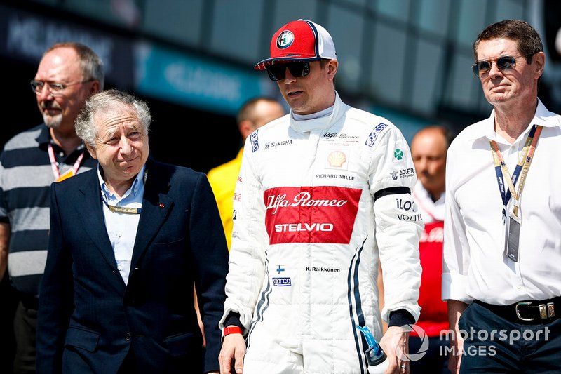 Jean Todt, FIA Başkanı ve Kimi Raikkonen, Alfa Romeo Racing