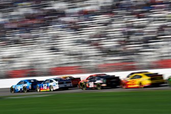 Ryan Blaney, Team Penske, Ford Mustang, Kevin Harvick, Stewart-Haas Racing, Ford Mustang Busch Beer, Clint Bowyer, Stewart-Haas Racing, Ford Mustang Haas Automation and Joey Logano, Team Penske, Ford Mustang Shell Pennzoil