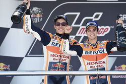 Podium: Marc Márquez, Repsol Honda Team, Dani Pedrosa, Repsol Honda Team