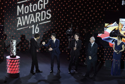 Кармело Еспелета, генеральний директор Dorna Sports, Валентино Россі, Yamaha Factory Racing, Марк Ма