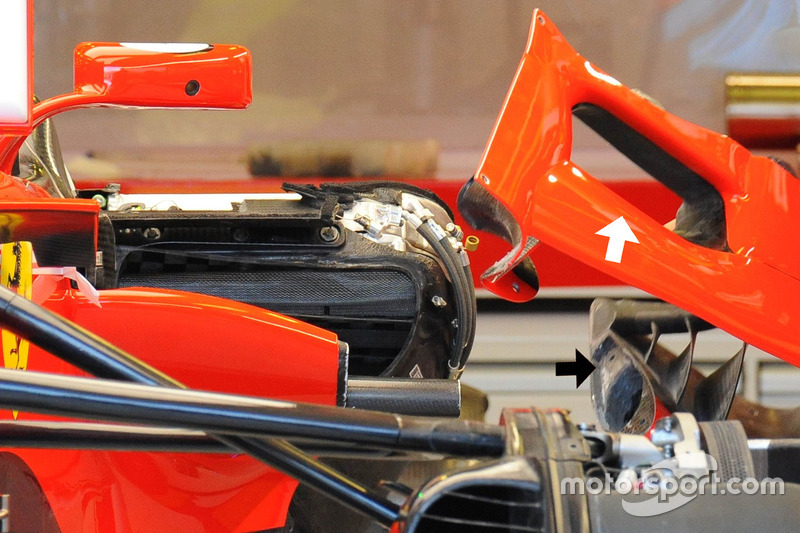 Ferrari SF70H отвори бокових понтонів