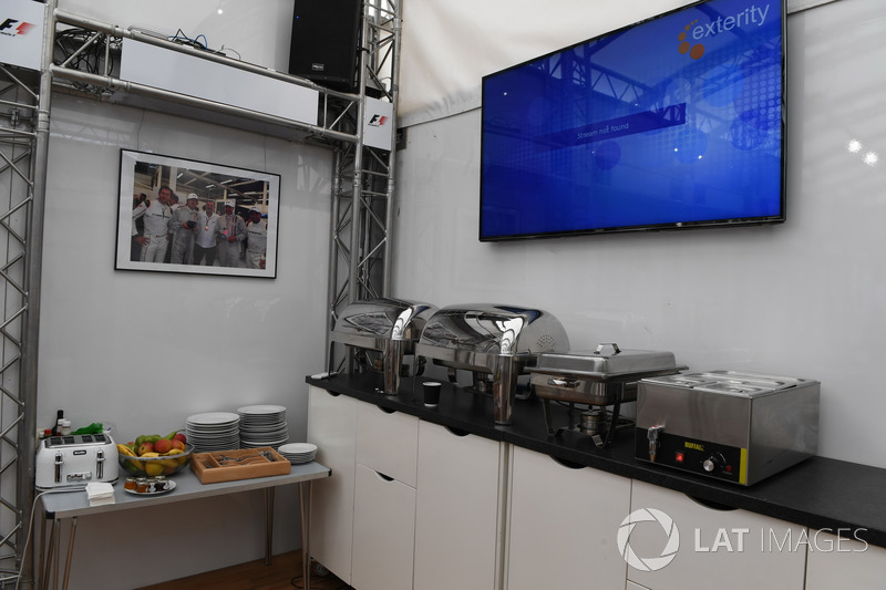 F1 Experiences motorhome and hospitality