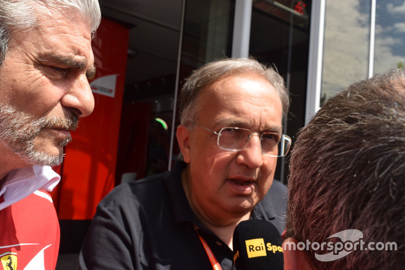 Maurizio Arrivabene, Team Principal Scuderia Ferrari, Sergio Marchionne, Presidente Ferrari e CEO di