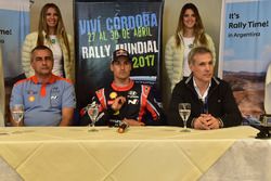 Alain Penasse, Team manager Hyundai Motorsport; Dani Sordo, Hyundai Motorsport, y Alejandro Strumia,