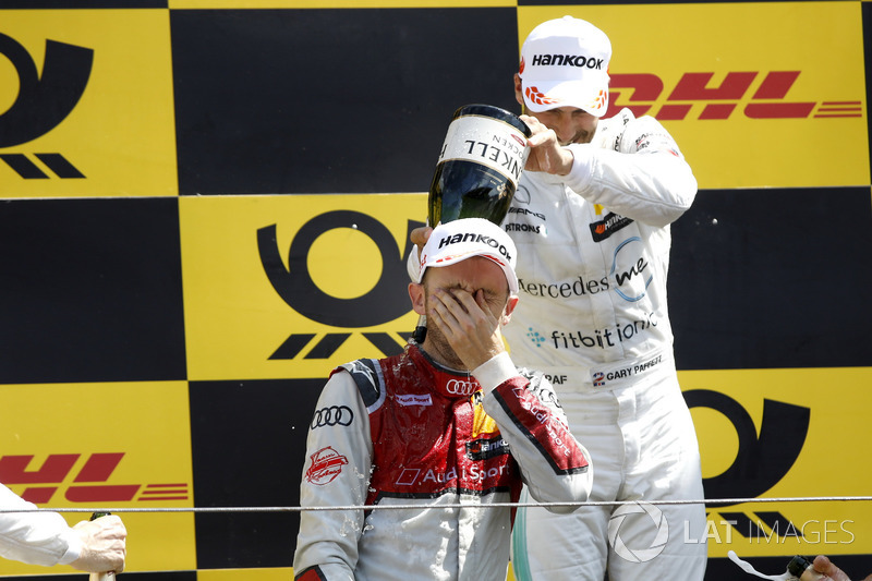 Подіум: Рене Раст, Audi Sport Team Rosberg, друге місце Гері Паффетт, Mercedes-AMG Team HWA