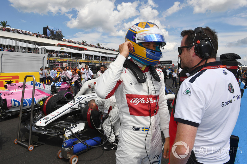 Marcus Ericsson, Sauber on the grid