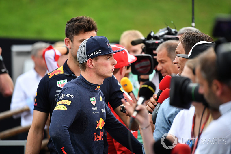 Max Verstappen, Red Bull Racing, parle à la presse