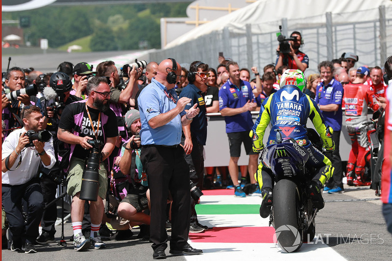 Polesitter Valentino Rossi, Yamaha Factory Racing