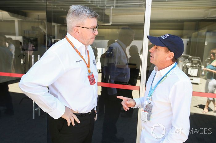 Ross Brawn, Managing Director de Motorsports, FOM, Roberto Moreno