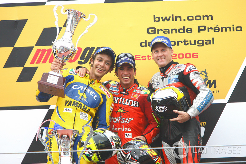 Podium: 1. Toni Elias, 2. Valentino Rossi, 3. Kenny Roberts, Jr.