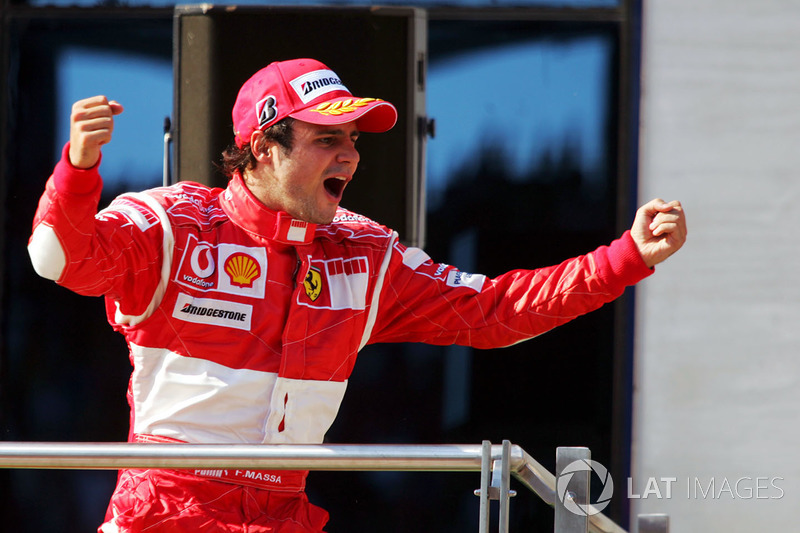 Podium : le vainqueur Felipe Massa, Ferrari