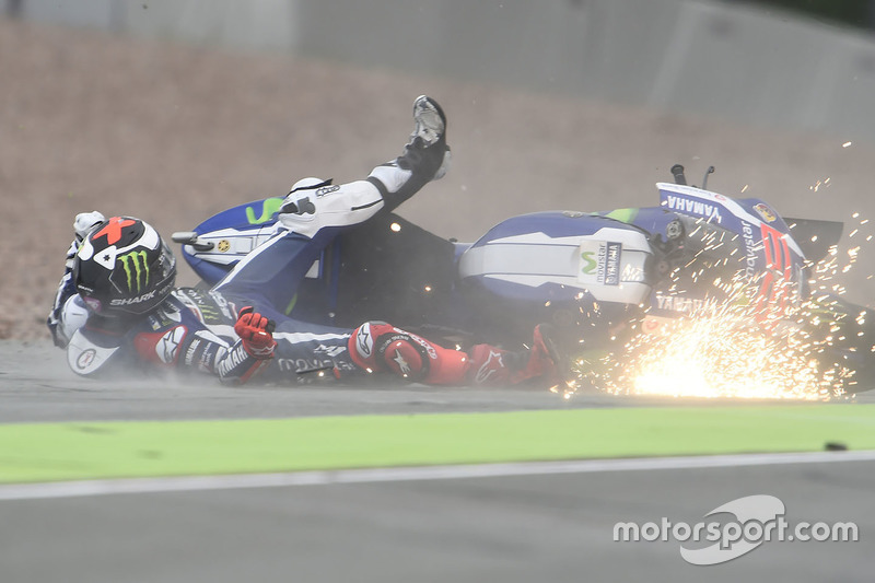 Jorge Lorenzo, Yamaha Factory Racing accidente