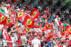 Уболівальники Ferrari з прапорами