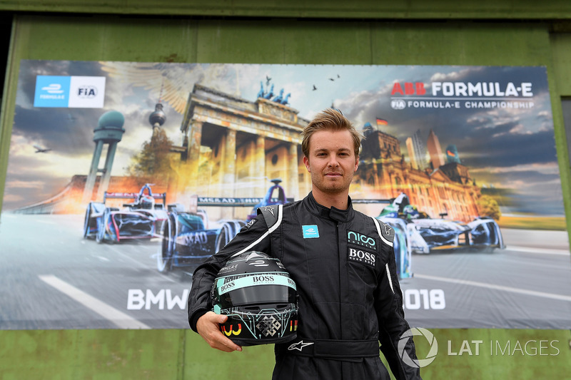 Nico Rosberg drives the FIA Formula E Gen 2 car