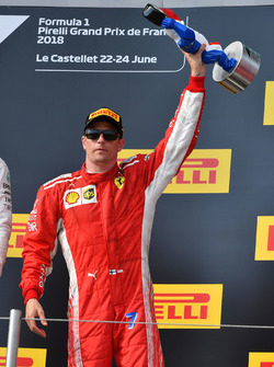 Кімі Райкконен, Ferrari святкує на подіумі