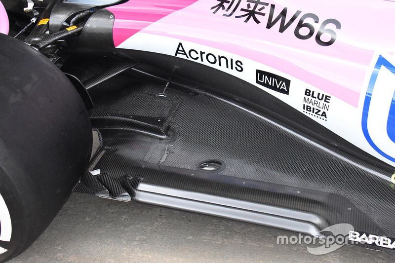 Vue détaillée de la Force India VJM11