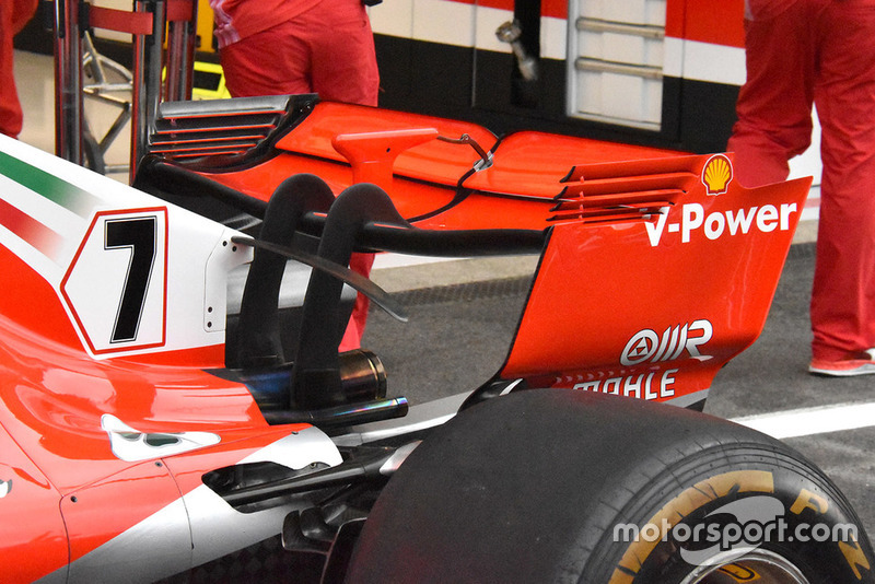 Detail sayap belakang Ferrari SF71H