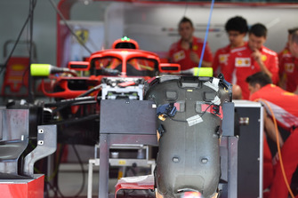 Il sedile di una Ferrari SF71H