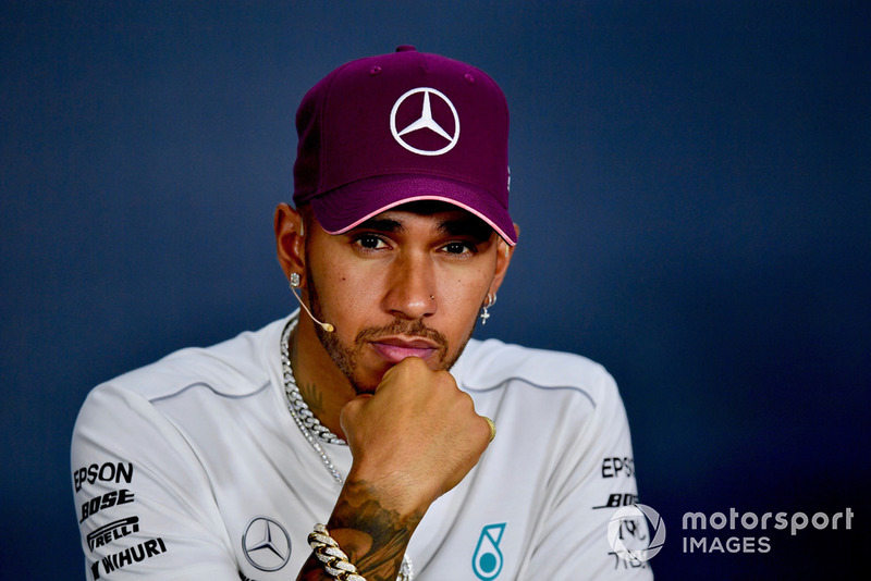 Lewis Hamilton, Mercedes AMG F1, nella conferenza stampa