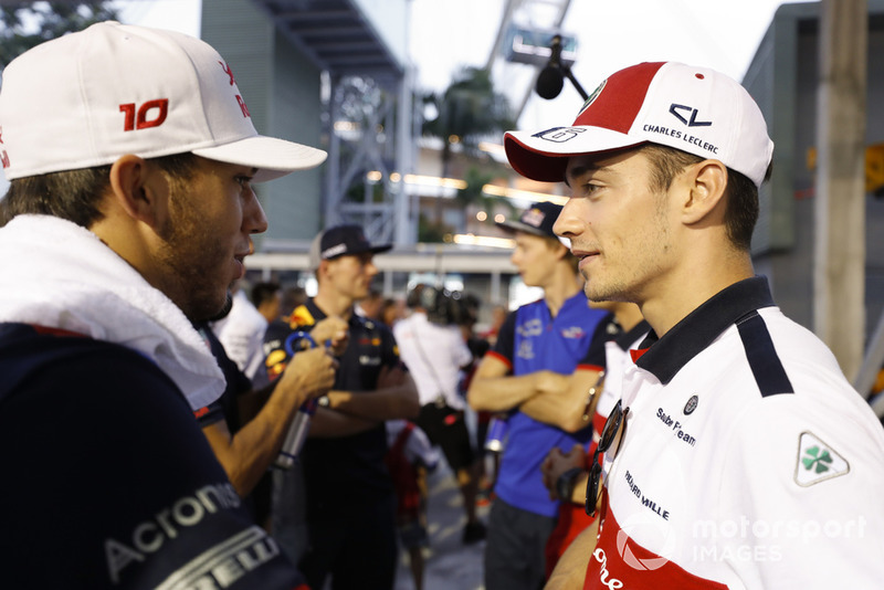 Pierre Gasly, Toro Rosso, Charles Leclerc, Sauber, Max Verstappen, Red Bull Racing, Brendon Hartley, Toro Rosso