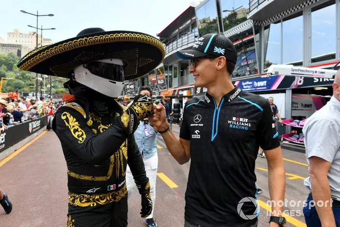 Mario Achi, promotor del GP de México con George Russell, Williams Racing 