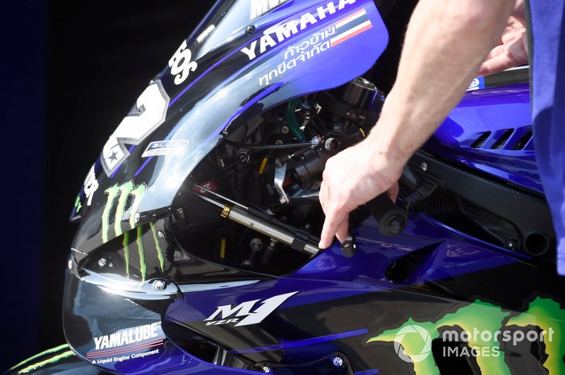 Dettaglio di una M1 Yamaha Factory Racing