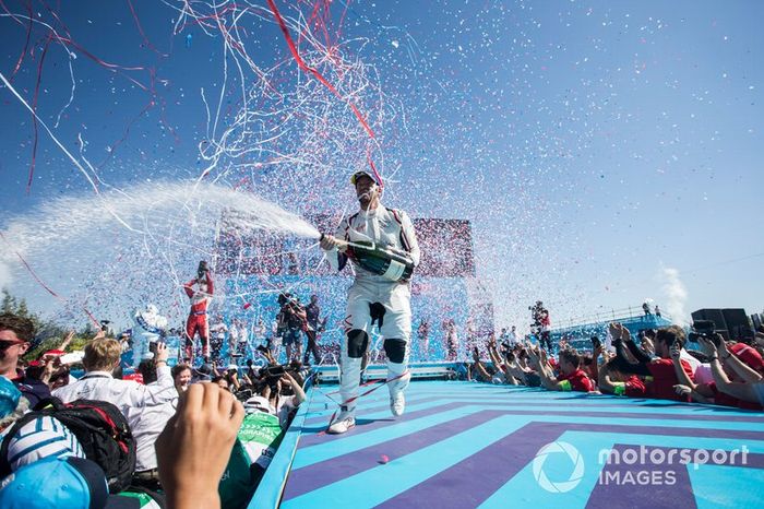 Ganador, Sam Bird, Envision Virgin Racing celebra