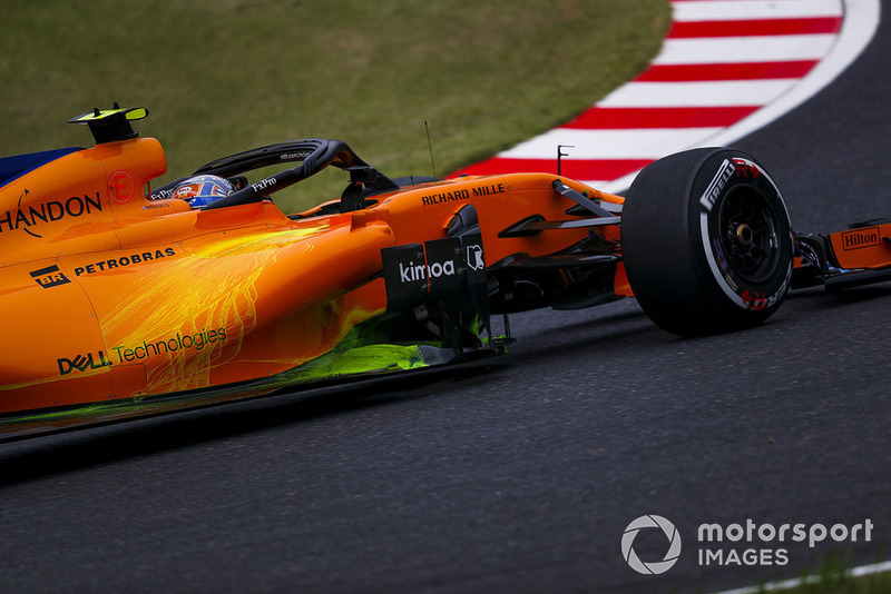 Lando Norris, McLaren MCL33 with aero paint
