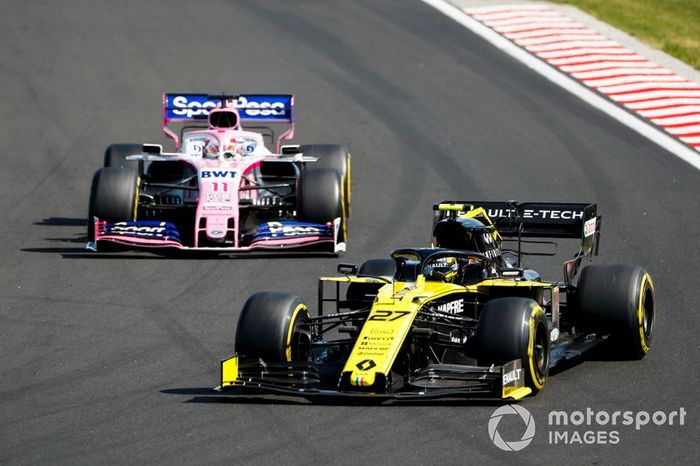 Nico Hulkenberg, Renault F1 Team R.S. 19, Sergio Pérez, Racing Point RP19