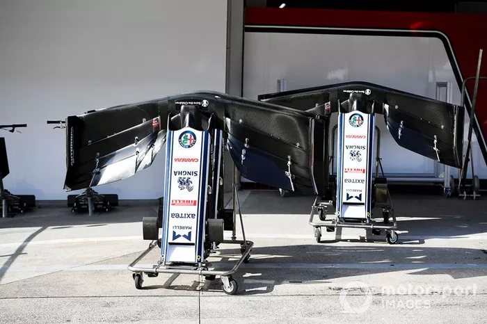 Alerón delantero del Alfa Romeo Racing C38 