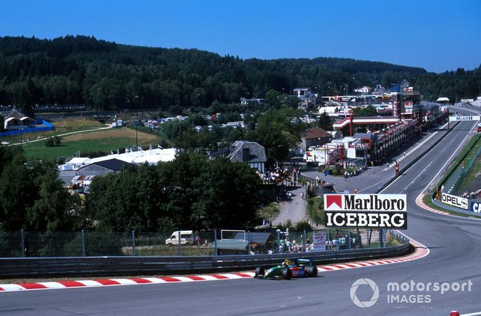 Alessandro Nannini, Benetton a través de Eau Rouge  