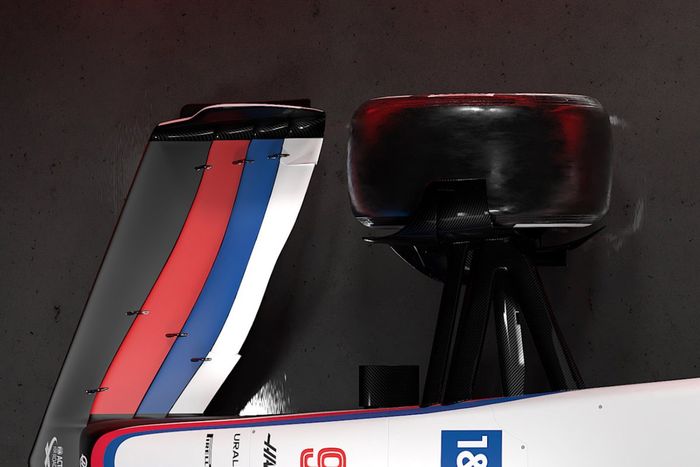 Detalle del Haas VF-22
