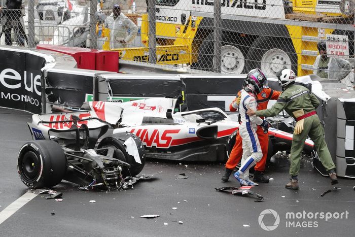 Accidente de Mick Schumacher, Haas VF-22