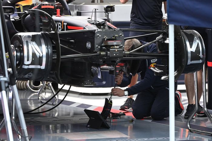 Detalle del frontal del Red Bull Racing R18