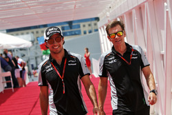 Sergio Perez, Sahara Force India F1 con Xavi Martos, Sahara Force India F1 fisioterapia