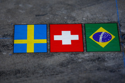 Sauber national flags