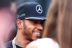 Lewis Hamilton, Mercedes AMG F1 with the media