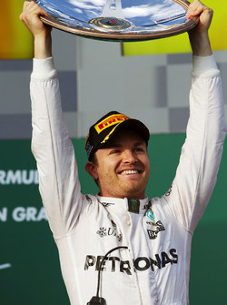 Podium: winnaar Nico Rosberg, Mercedes AMG F1 Team