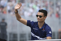 Pascal Wehrlein, Sauber, lors de la parade des pilotes