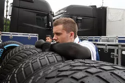 Pirelli tyre preparation area