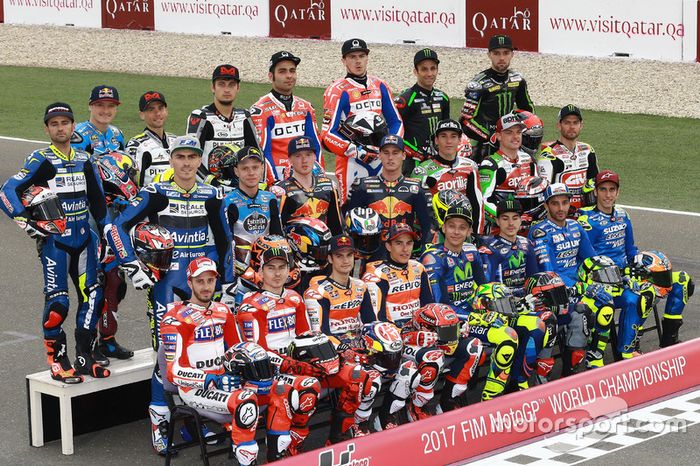 Todos los pilotos de MotoGP 2017