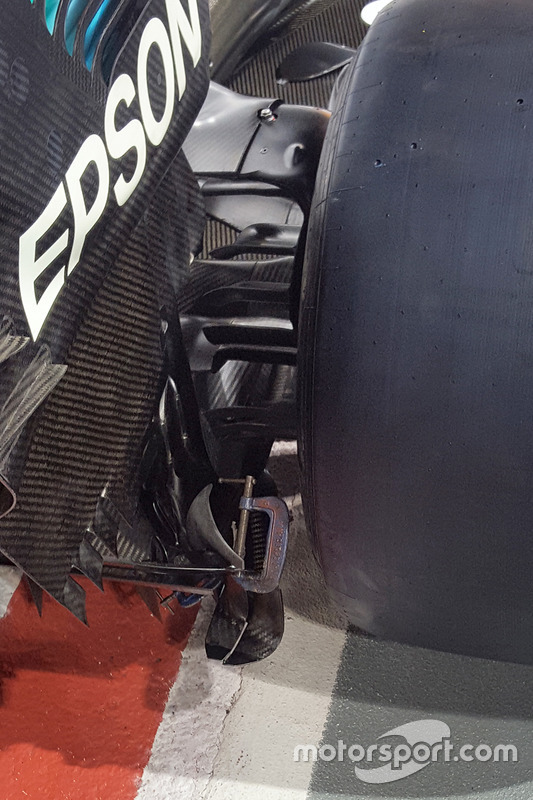 Aileron arrière de la Mercedes AMG F1 W08