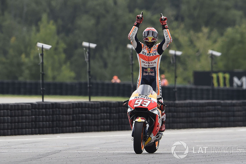 Marc Márquez, Repsol Honda Team, gana la carrera