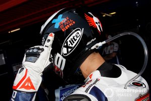 Logo en el casco de Jorge Lorenzo, Fiat Yamaha Team