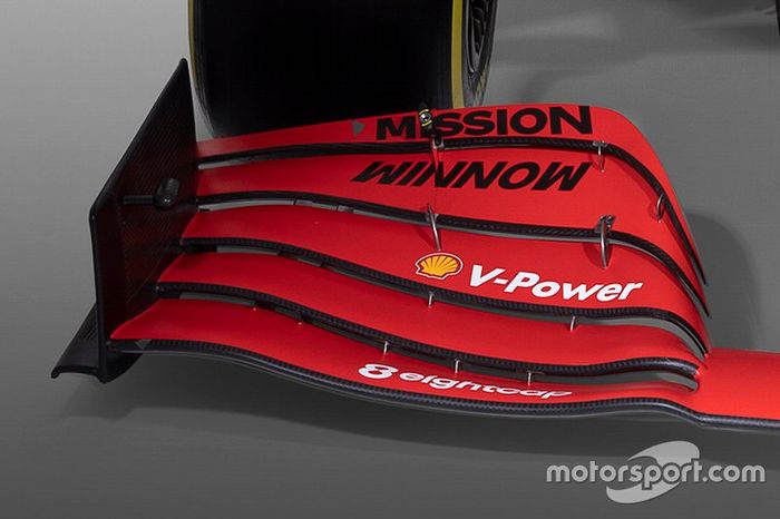 Ferrari SF1000 detalle del alerón delantero
