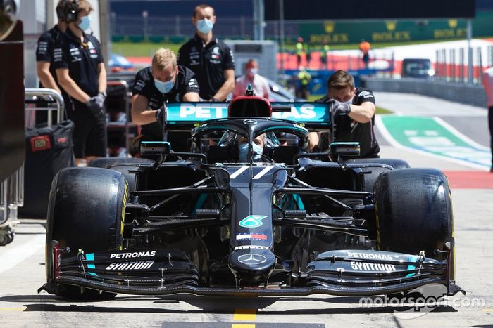 El monoplaza de Valtteri Bottas, Mercedes AMG F1 W11