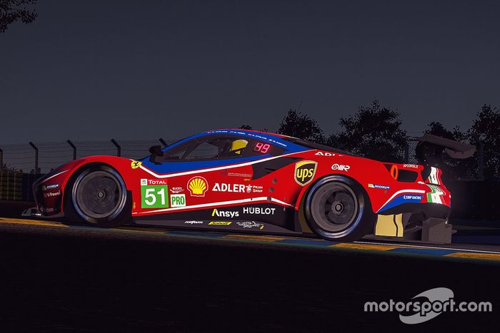 #51 Ferrari - AF Corse Ferrari 488 GTE: Nicklas Nielsen, Federico Leo, Kasper Stoltze, Amos Laurito