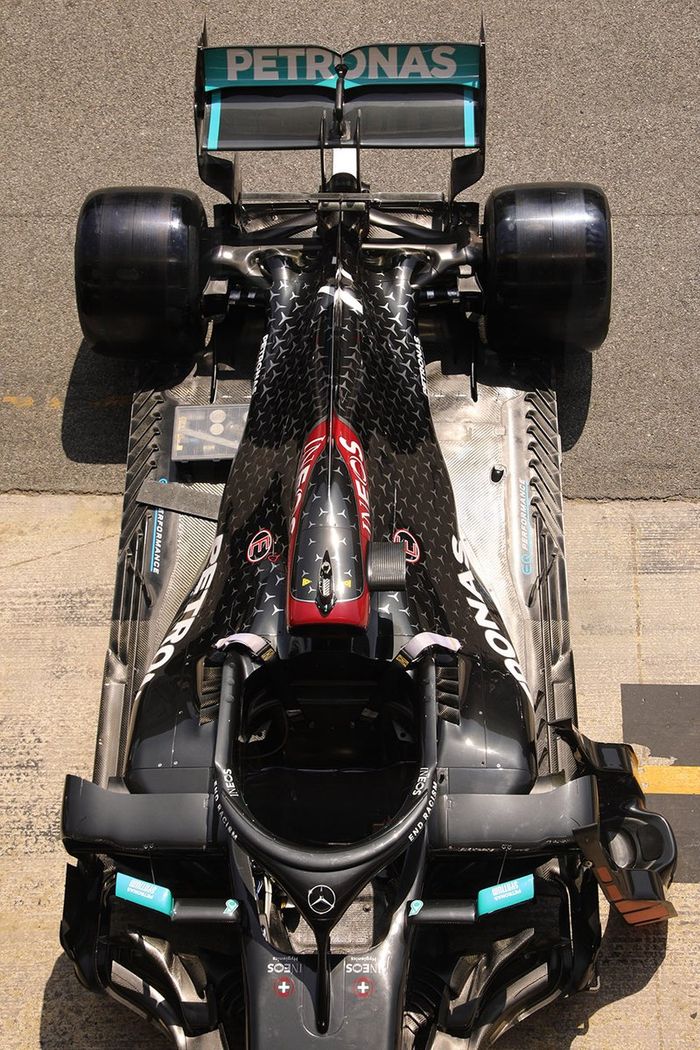 Alerón trasero del Mercedes F1 W11