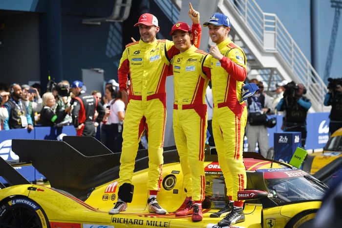 Winners #83 AF Corse Ferrari 499P: Robert Kubica, Yifei Ye, Philip Hanson